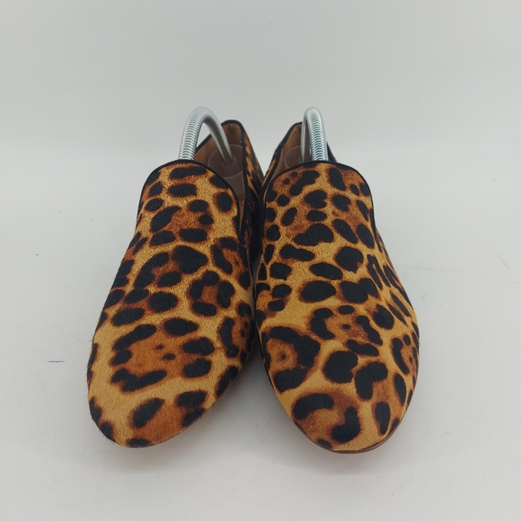 J.Crew Leopard calf hair smoking loafers Size 10 - Picture 5 of 8